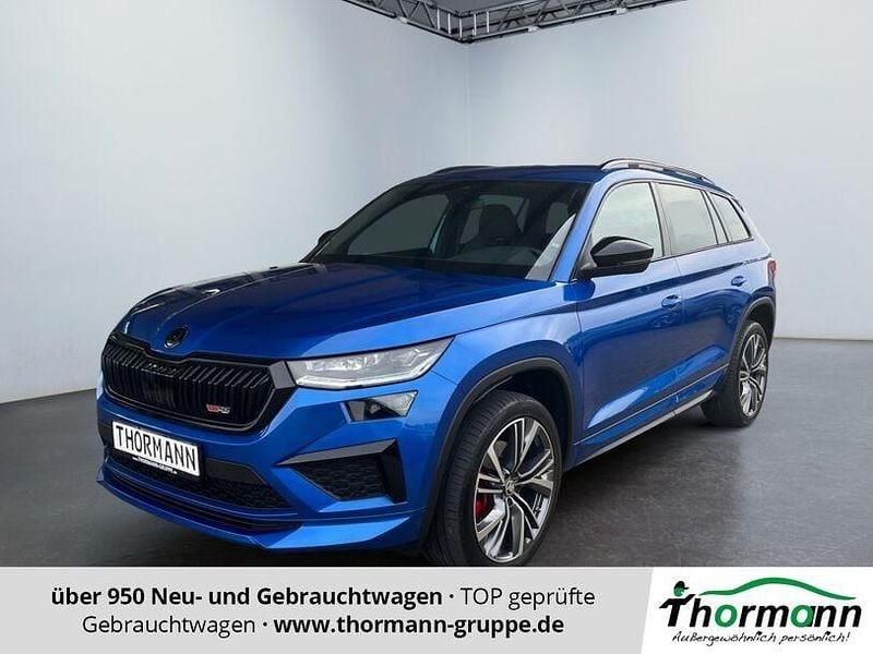 Raceblau Gebraucht 2022 Skoda Kodiaq RS SUV | 41.070 € (Fairer Preis) - Bild 1/4