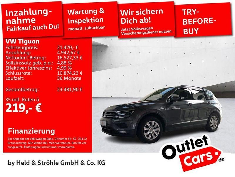 Grau Gebraucht 2020 VW Tiguan Comfortline SUV | 21.470 € (Fairer Preis) - Bild 1/3