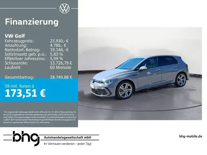 Usata VW Golf VIII R-line 131 CV (96 kW) 2024 Berlina