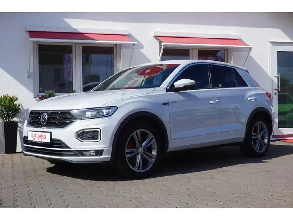 Gebraucht VW T-Roc R-line 150 PS (110 kW) 2019 White silver metallic (metallic) SUV