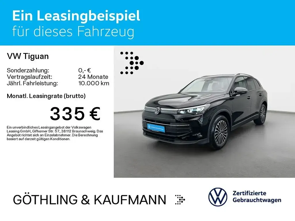Gebraucht VW Tiguan Goal 150 PS (110 kW) 2025 Grenadillschwarz metallic SUV