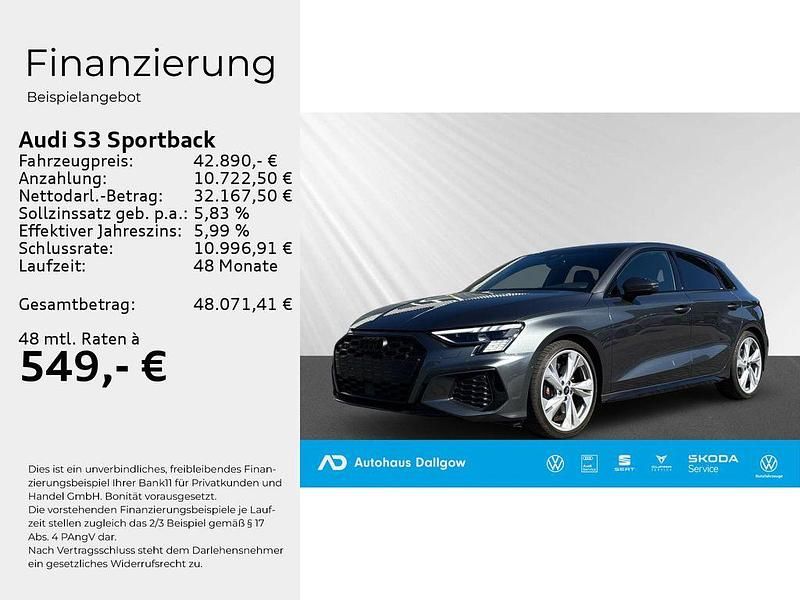 Gebraucht Audi S3 Ambiente 310 PS (228 kW) 2024 Daytonagrau perleffekt Limousine