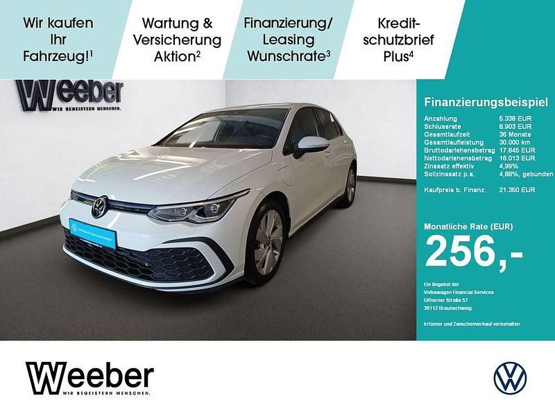 Pure white Gebraucht 2021 VW Golf VIII GTE Limousine | 21.350 € (Guter Preis) - Bild 1/4