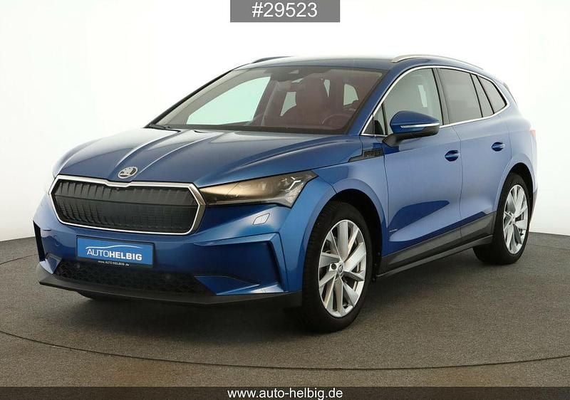 Raceblau metallic Gebraucht 2021 Skoda Enyaq iV ecoSuite SUV | 27.990 € (Superpreis) - Bild 1/4