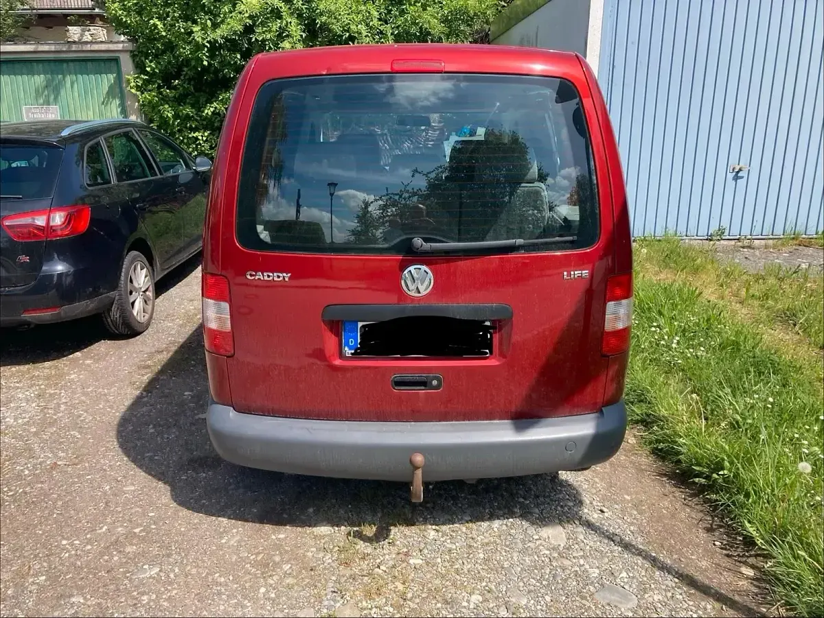 Gebraucht VW Caddy 55 PS (40 kW) 2006 Rot Van / Kleinbus