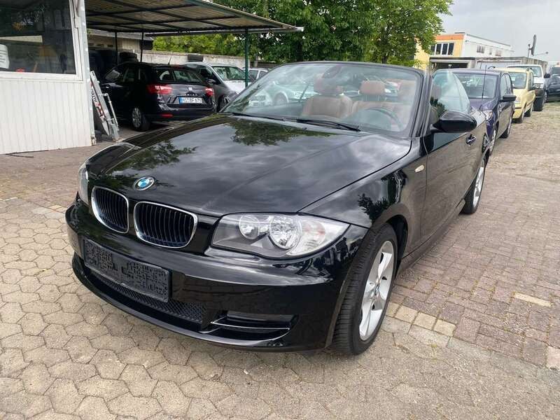 Schwarz ii Gebraucht 2008 BMW 118 Cabriolet Cabrio | 6.300 € (Guter Preis) - Bild 1/4