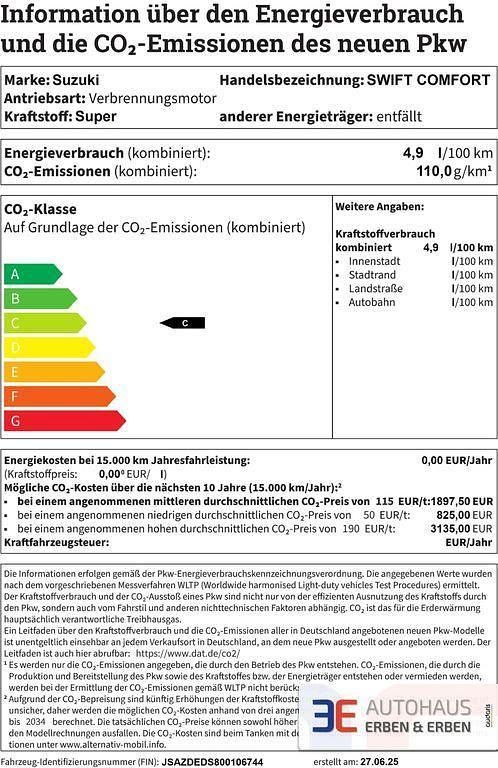Grau Neu 2025 Suzuki Swift Comfort Limousine | 20.990 € - Bild 1/2