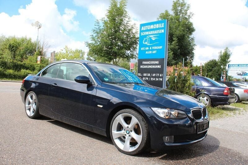 Blau Gebraucht 2007 BMW 320 Cabriolet Sport Line Cabrio | 8.990 € (Superpreis) - Bild 1/4