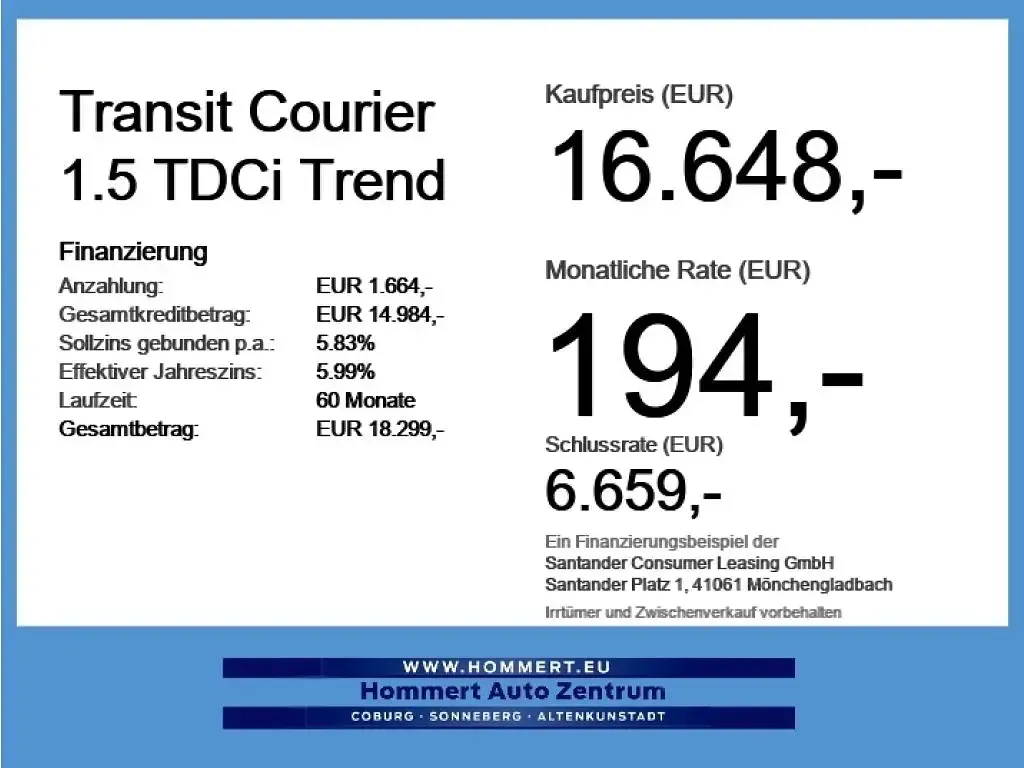 Gebraucht Ford Transit Trend 101 PS (74 kW) 2023 Frostweiß Van