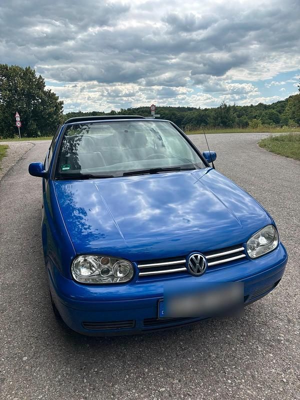 Blau Gebraucht 1998 VW Golf Cabriolet Cabrio | 1.500 € (Superpreis) - Bild 1/4