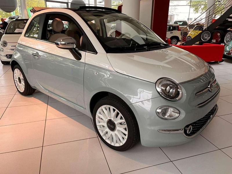 Gelato weiß / tau grün Gebraucht 2024 Fiat 500C Collezione Cabrio | 21.990 € (Fairer Preis) - Bild 1/4
