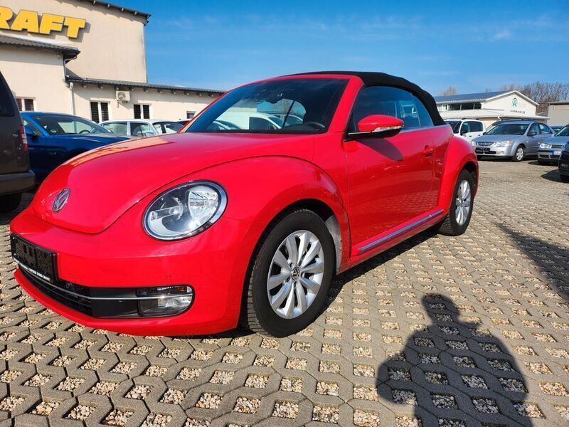 Rot Gebraucht 2013 VW Beetle Design Cabrio | 21.990 € - Bild 1/4