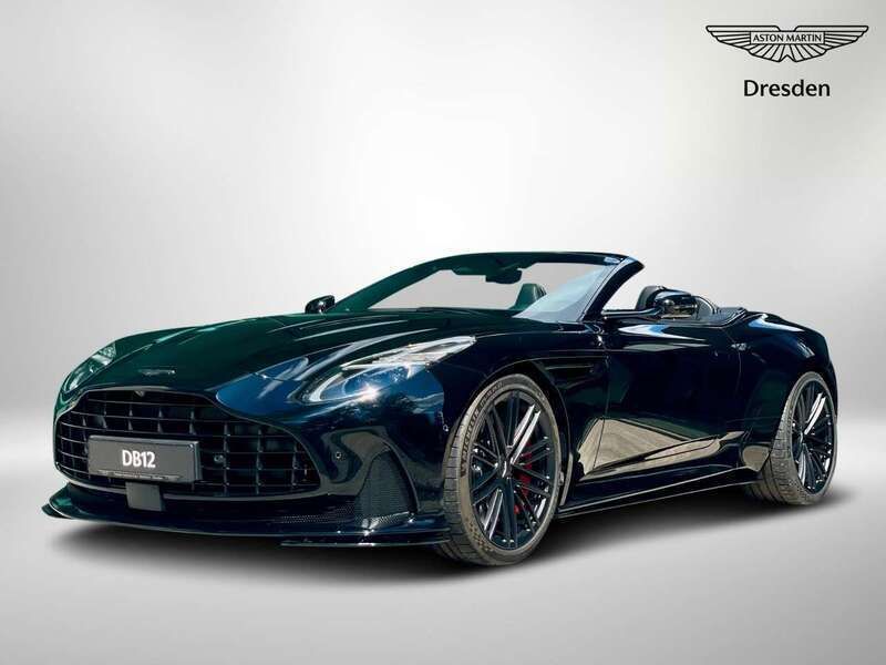 Jet black Neu 2025 Aston Martin DB12 Cabrio | 306.870 € - Bild 1/4