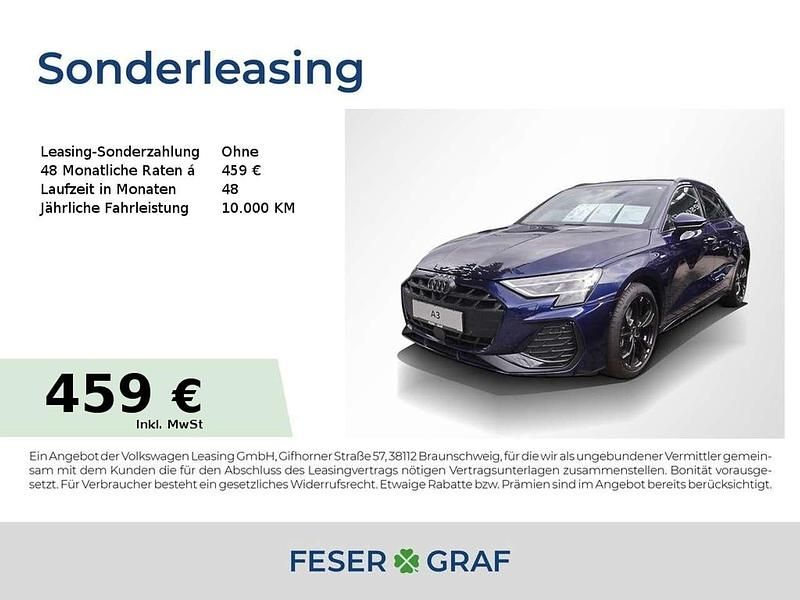 Navarrablau metallic Neu 2025 Audi A3 e-tron S-Line Kleinwagen | 45.450 € (Fairer Preis) - Bild 1/4