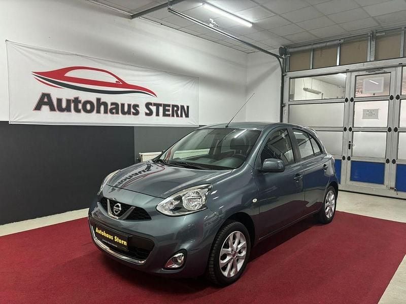Grün Gebraucht 2016 Nissan Micra Acenta Kleinwagen | 7.480 € (Fairer Preis) - Bild 1/4