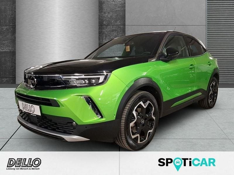 Matcha green/ikone gruen Gebraucht 2022 Opel Mokka-e Ultimate SUV | 19.840 € (Fairer Preis) - Bild 1/4