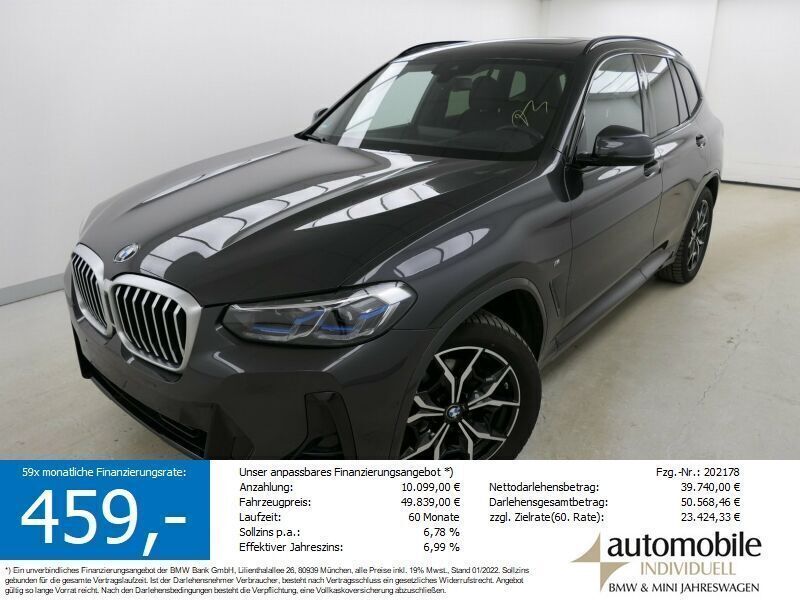 Grau Gebraucht 2023 BMW X3 M Sport SUV | 48.440 € (Fairer Preis) - Bild 1/4