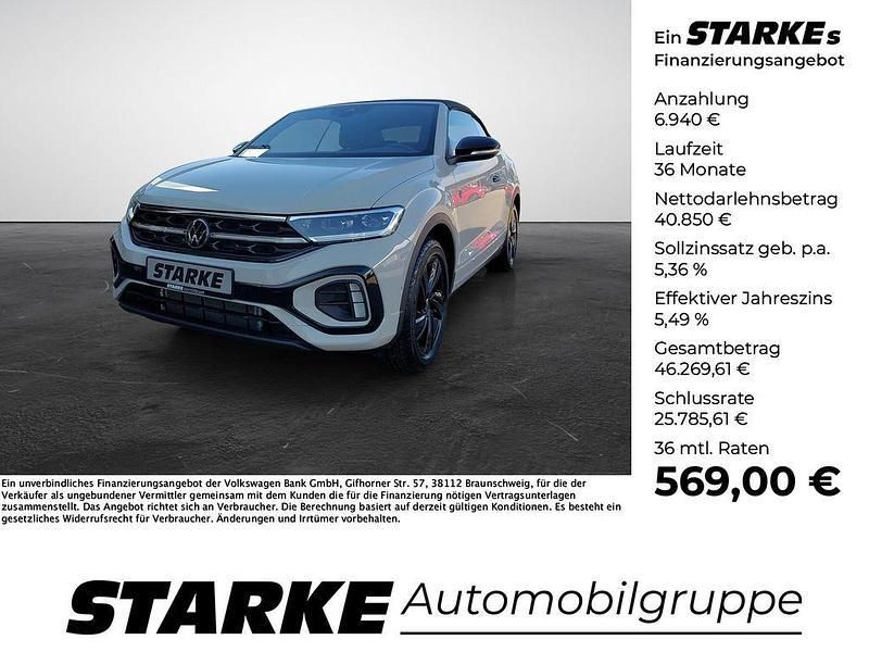 Grau (ascotgrau) Neu 2025 VW T-Roc Cabriolet Edition Cabrio | 47.780 € (Fairer Preis) - Bild 1/4