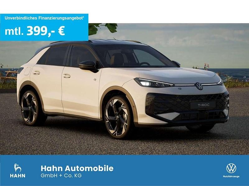 Pure white uni schwarz uni Gebraucht 2025 VW T-Roc R-line SUV | 39.990 € (Teuer) - Bild 1/3