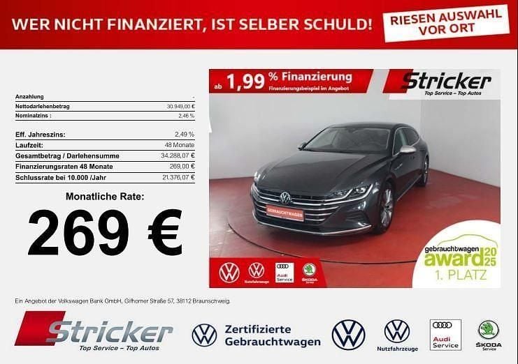 Mangangrau metallic (metallic) Gebraucht 2024 VW Arteon Elegance Kombi | 30.949 € (Superpreis) - Bild 1/4