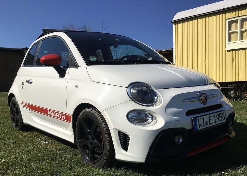 Weiß Gebraucht 2018 Abarth 595C Cabrio | 14.900 € (Guter Preis) - Bild 1/4