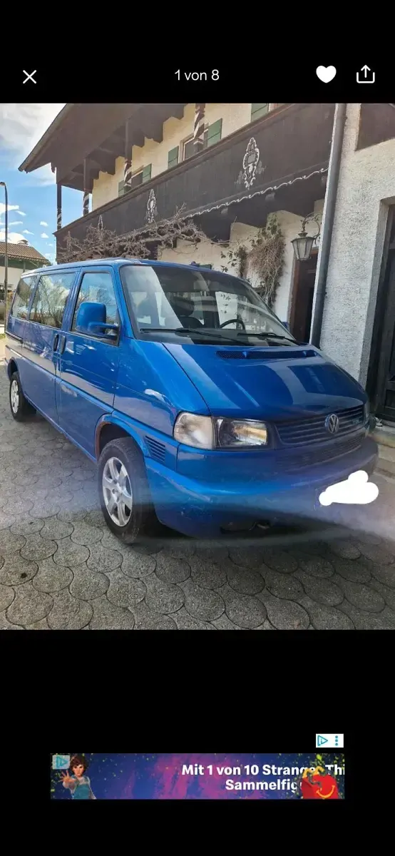 Gebraucht VW T4 102 PS (75 kW) 2000 Blau Van