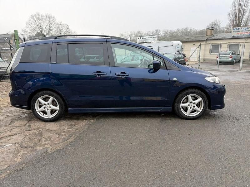 Gebraucht Mazda 5 Active Plus 143 PS (105 kW) 2009 Blau Van / Kleinbus