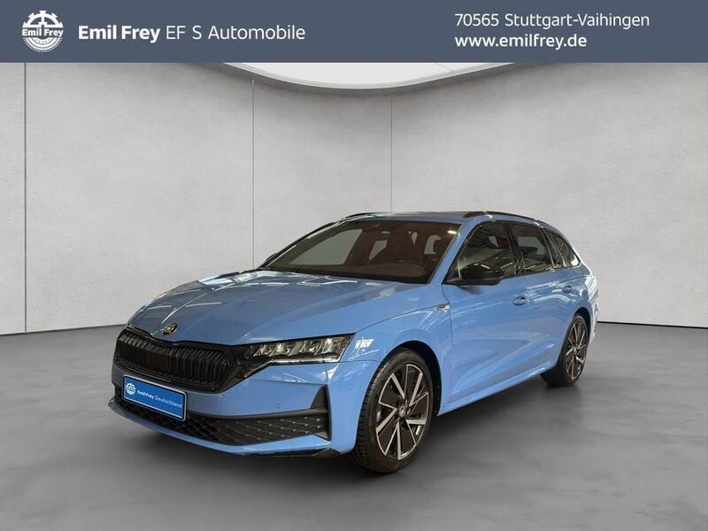 Italyblau uni Gebraucht 2024 Skoda Octavia SportLine Kombi | 37.890 € (Fairer Preis) - Bild 1/4