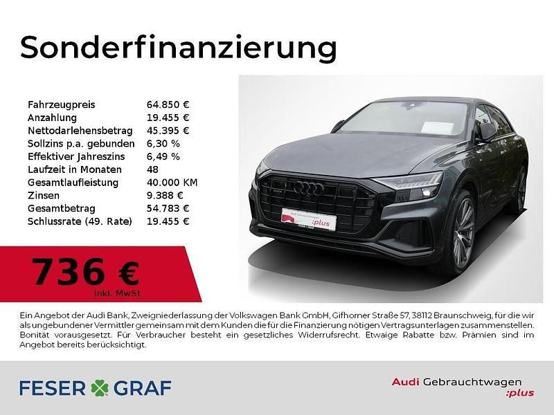 Daytonagrau perleffekt Gebraucht 2021 Audi Q8 Ambiente SUV | 64.850 € (Teuer) - Bild 1/1