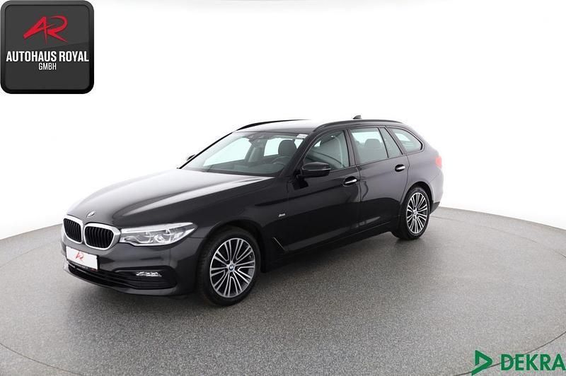Schwarz Gebraucht 2017 BMW 520 Sport Line Kombi | 23.880 € (Guter Preis) - Bild 1/4