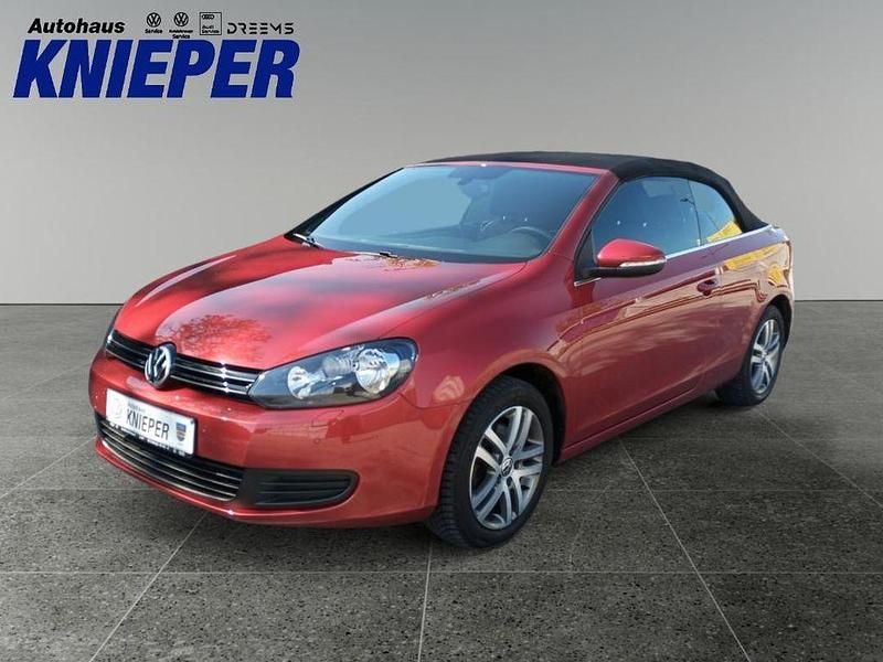 Sunset red metallic Gebraucht 2012 VW Golf Cabriolet Cabrio | 10.950 € (Fairer Preis) - Bild 1/4