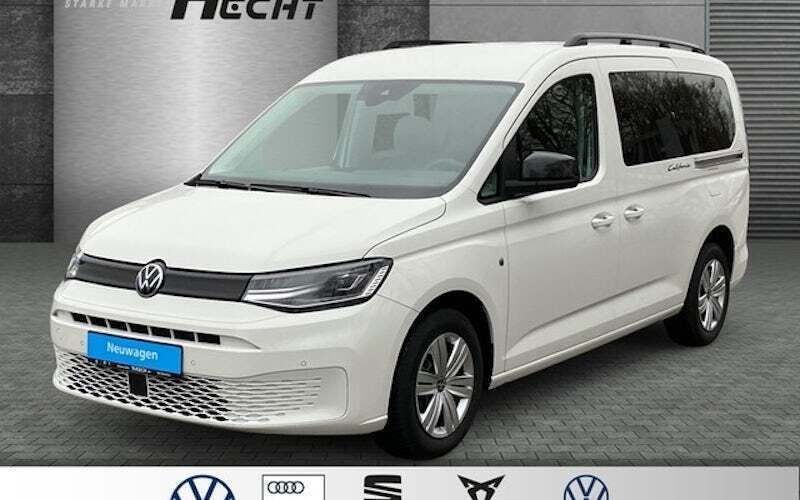 Weiss Neu 2025 VW Caddy Maxi California Van / Kleinbus | 45.990 € (Teuer) - Bild 1/4