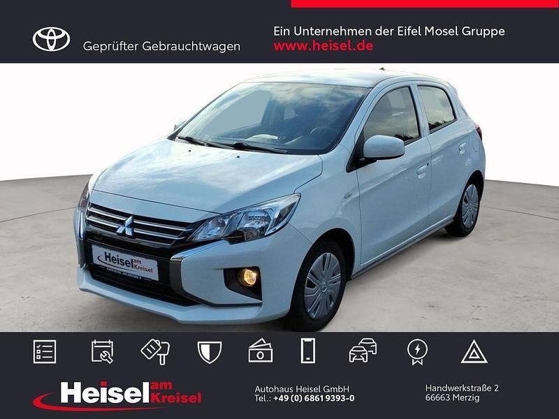 Weiß Gebraucht 2021 Mitsubishi Space Star Basis Limousine | 8.990 € (Guter Preis) - Bild 1/4