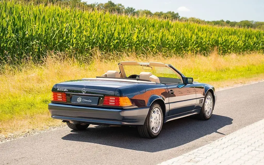 Gebraucht Mercedes SL500 320 PS (235 kW) 1990 Blau Cabrio