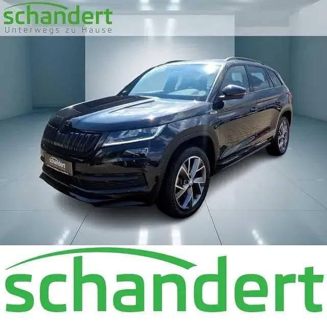 Schwarzmagic perleffekt Gebraucht 2021 Skoda Kodiaq SportLine SUV | 33.770 € (Guter Preis) - Bild 1/4