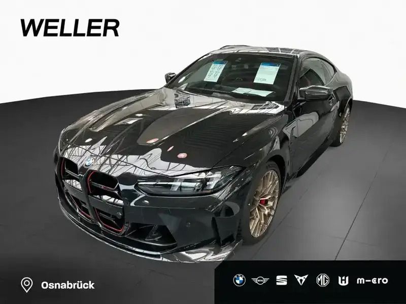 Saphirschwarz metallic (schwarz) Neu 2025 BMW M4 Comfort Edition Coupé | 144.950 € (Etwas zu teuer) - Bild 1/4