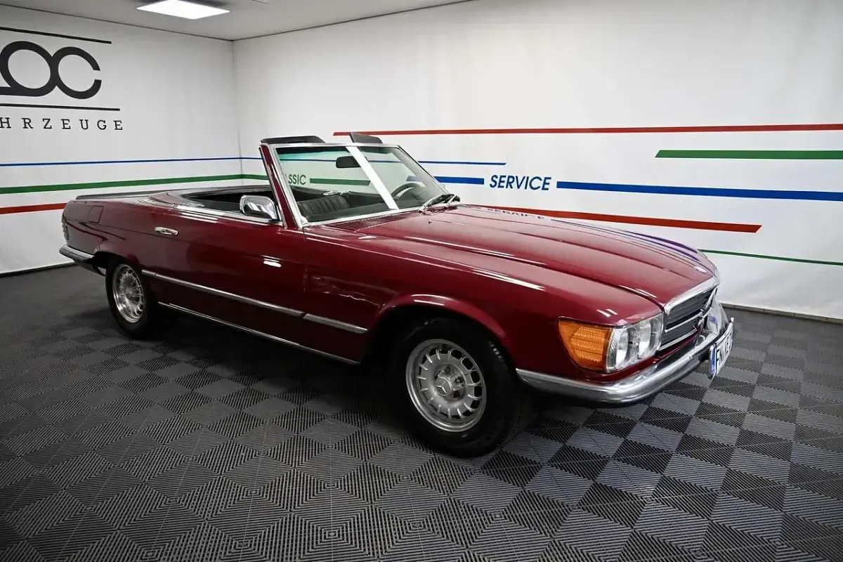 Gebraucht Mercedes SL450 224 PS (164 kW) 1973 Rot Cabrio