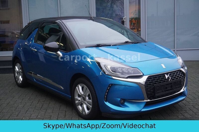 Blau Gebraucht 2016 Citroën DS3 Cabriolet So Chic Cabrio | 6.999 € (Fairer Preis) - Bild 1/4