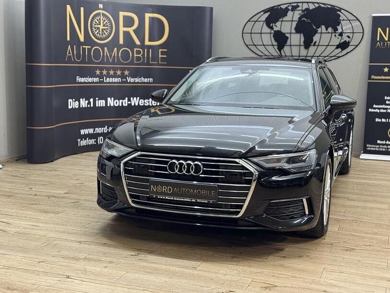 Mythosschwarz metall (metallic) Gebraucht 2022 Audi A6 Design Kombi | 33.899 € (Superpreis) - Bild 1/3