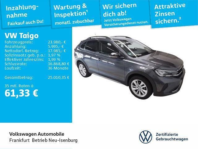 Rauchgrau metallic (metallic) Gebraucht 2024 VW Taigo Goal SUV | 23.980 € (Guter Preis) - Bild 1/4