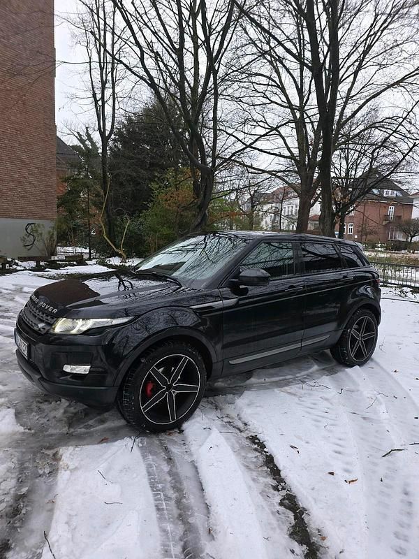 Schwarz Gebraucht 2013 Land Rover Range Rover evoque Kleinwagen | 10.200 € - Bild 1/4