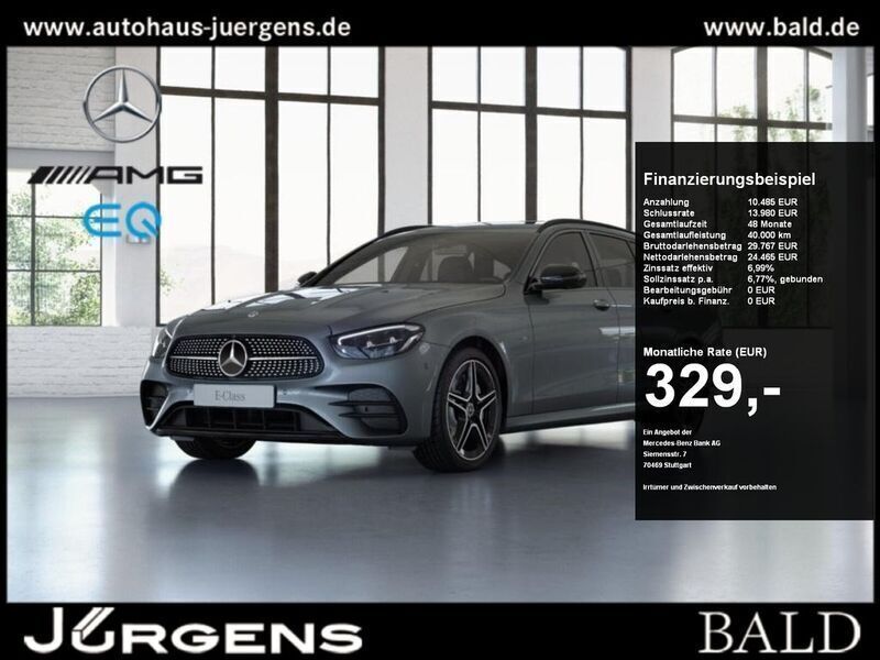 Metalliclack selenitgrau Gebraucht 2020 Mercedes E300 AMG Kombi | 34.950 € (Fairer Preis) - Bild 1/4
