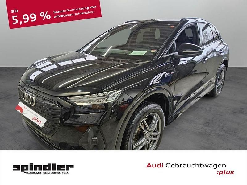 Mythosschwarz metallic Gebraucht 2022 Audi Q4 e-tron Ambiente SUV | 31.980 € (Fairer Preis) - Bild 1/4