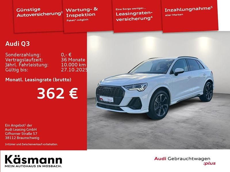 Gletscherweiß metallic Gebraucht 2025 Audi Q3 S-Line SUV | 46.430 € (Fairer Preis) - Bild 1/4