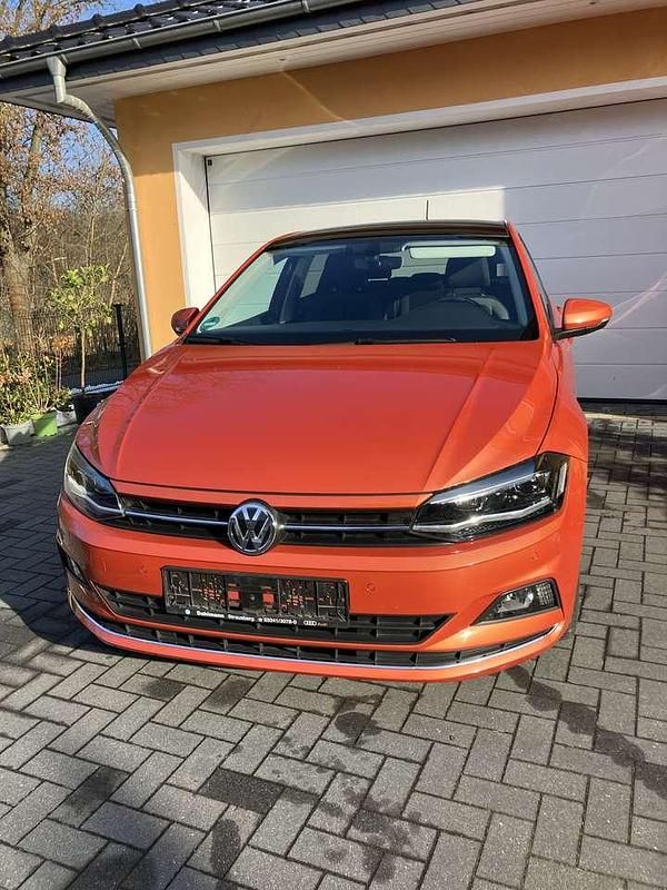 Gebraucht VW Polo Highline 95 PS (69 kW) 2018 Orange Kleinwagen