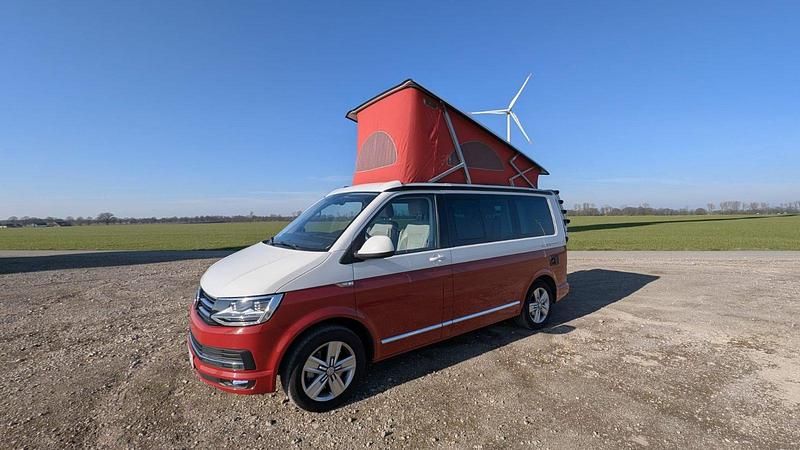 Rot Gebraucht 2017 VW T6 California Van | 48.000 € - Bild 1/4