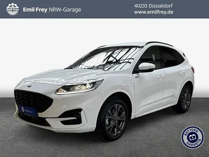 White platinum metallic Gebraucht 2022 Ford Kuga ST-Line SUV | 23.845 € (Guter Preis) - Bild 1/3
