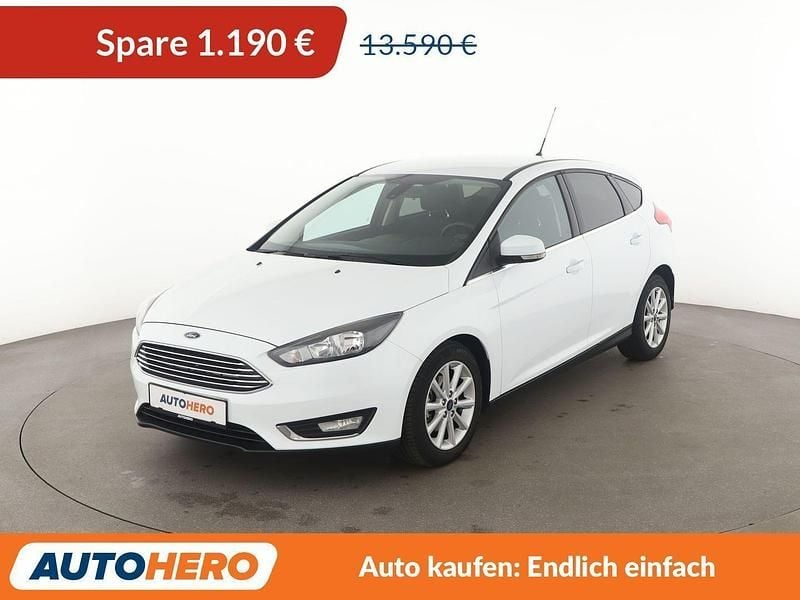 Weiß Gebraucht 2015 Ford Focus Titanium Limousine | 12.400 € (Fairer Preis) - Bild 1/3