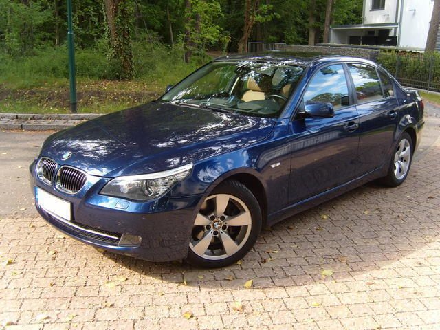 Blau metallic Gebraucht 2008 BMW 525 Limousine | 21.800 € - Bild 1/4