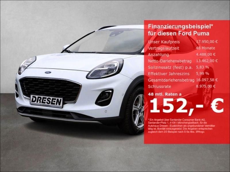 Weiss Gebraucht 2022 Ford Puma Titanium X Coupé | 17.950 € (Guter Preis) - Bild 1/4